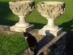 Large Vintage Garden Urns (Pair)