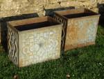 Unusual Iron Planters (Pair)
