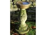 Antique Limestone Birdbath