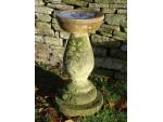 Antique Limestone Birdbath