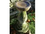 Antique Limestone Birdbath