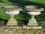Weathered Garden Urns (Pair)