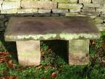 Vintage Stone Garden Seat