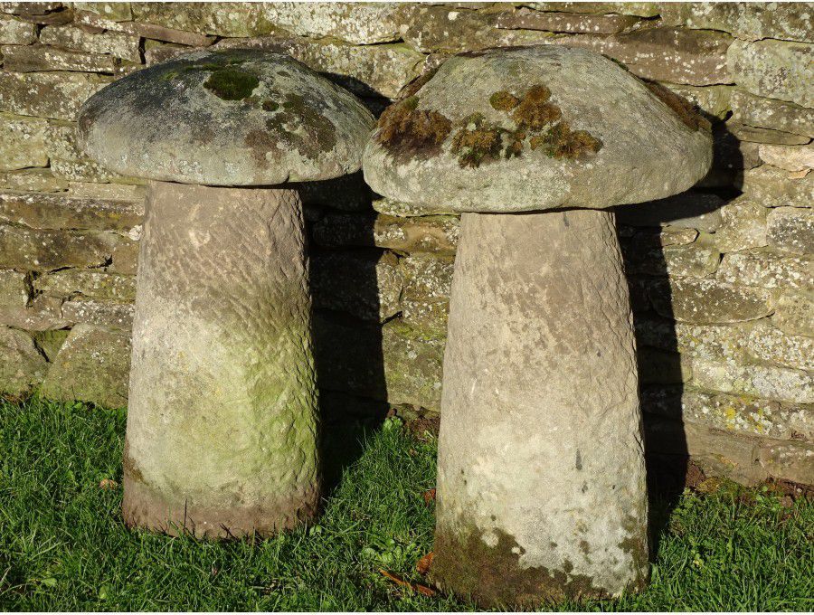 Antique Sandstone Staddlestones (Two)