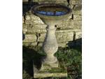 Weathered Baluster Birdbath