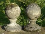 Stone Ball Finials (Pair)