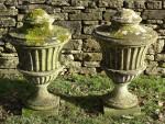 Antique Stone Finials (Pair)