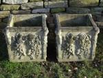 Weathered Haddonstone Planters (Pair)