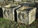Weathered Haddonstone Planters (Pair)