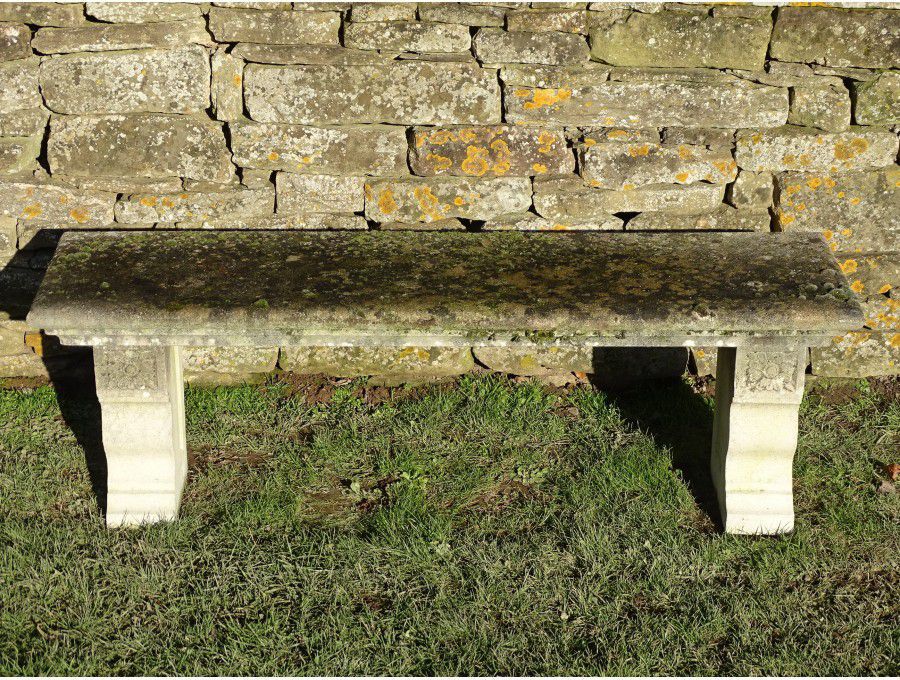 Weathered Stone Garden Seat