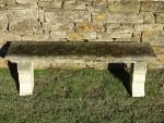 Weathered Stone Garden Seat