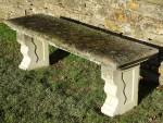 Weathered Stone Garden Seat