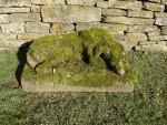 Weathered Statue, Sleeping Hound