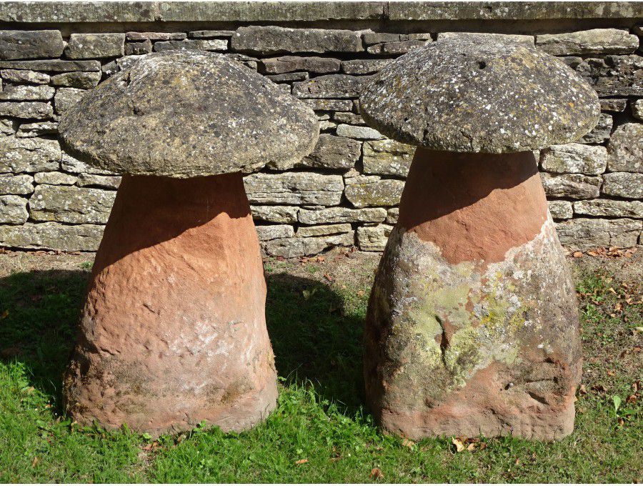 Large Antique Staddlestones (Two)