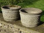 Weathered Garden Planters (Pair)