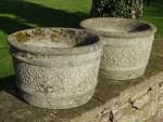 Weathered Garden Planters (Pair)