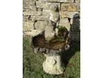 Weathered Otter Birdbath
