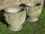 Weathered Garden Planters (Pair)