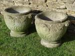 Weathered Garden Planters (Pair)