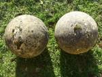 Weathered Stone Balls (Pair)