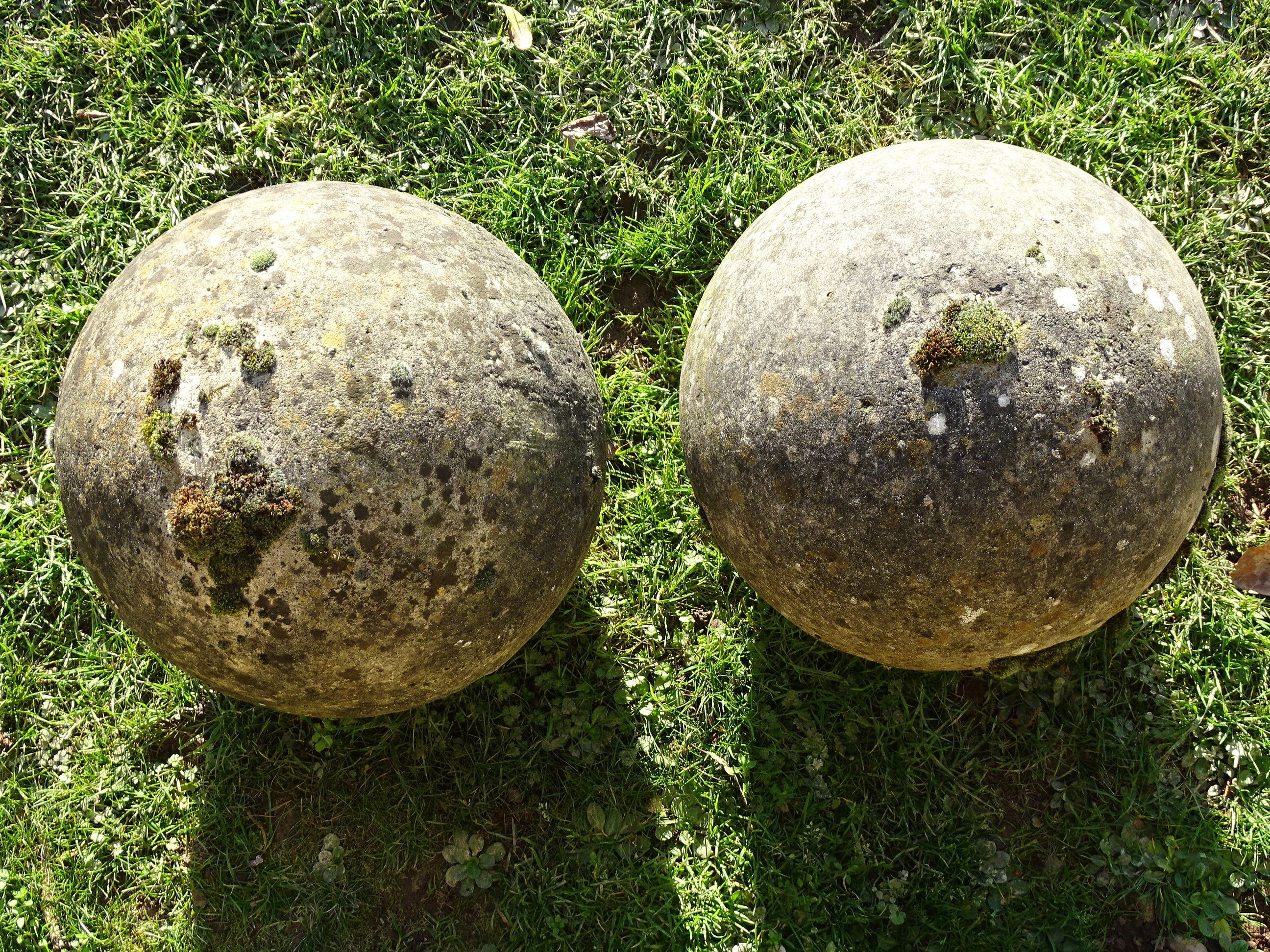 Weathered Stone Balls (Pair)