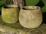 Ovoid Modern Garden Planters (Pair)