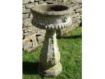 Weathered Garden Pedestal Urn