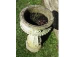 Weathered Garden Pedestal Urn