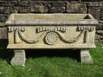 Carved Stone Rectangular Planter