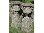 Vintage Urns on Bases (Pair)