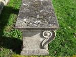 Vintage Composition Stone Bench