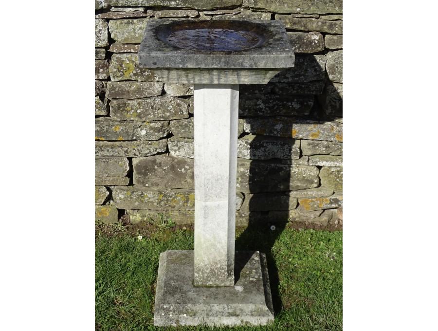 Vintage Portland Stone Birdbath