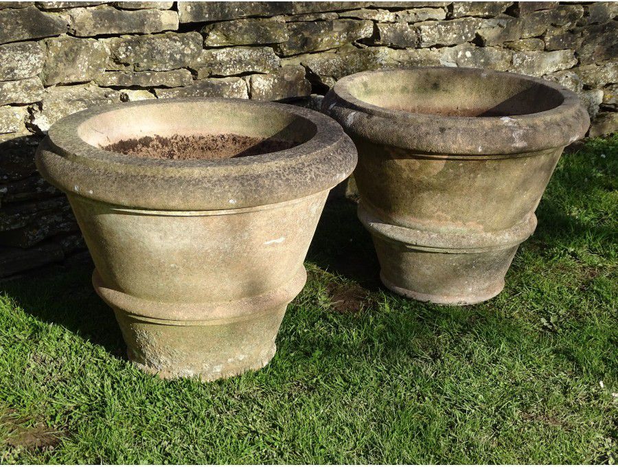 Tapered Garden Planters (Pair)