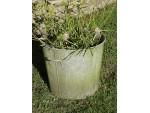 Vintage Galvanised Round Planter