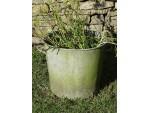 Vintage Galvanised Round Planter