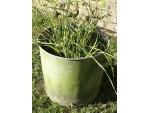 Vintage Galvanised Round Planter