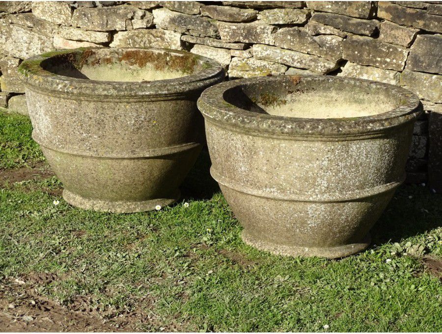 Weathered Large Garden Planters