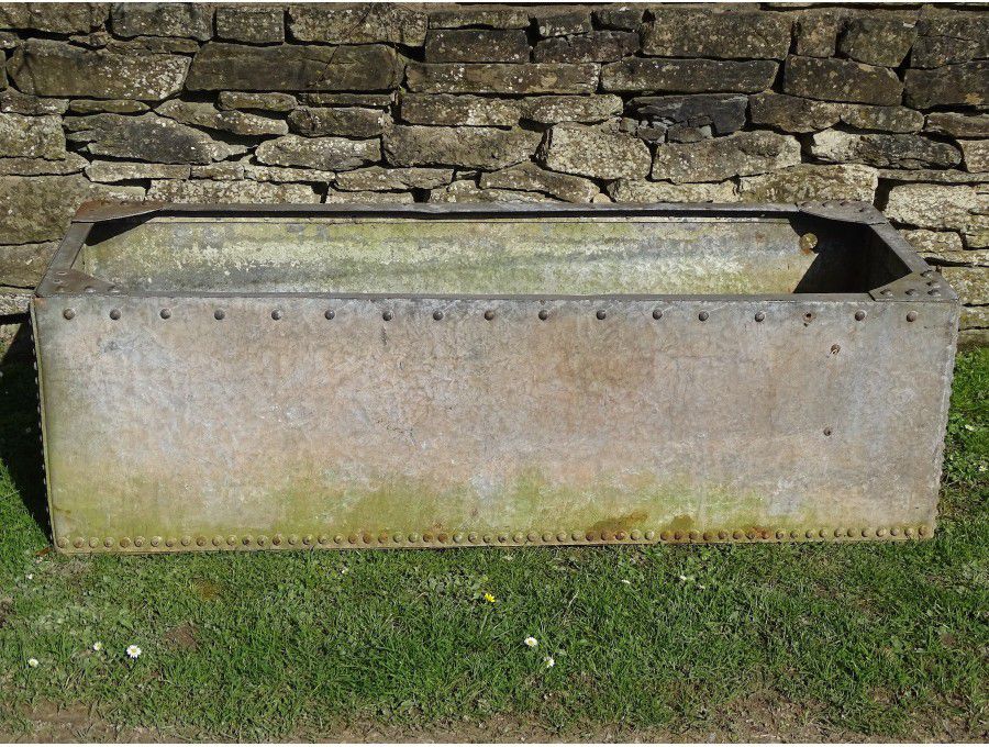 Vintage Galvanised Iron Trough