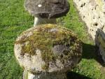 Antique Limestone Staddlestones, Two