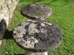 Antique Limestone Staddlestones, Two