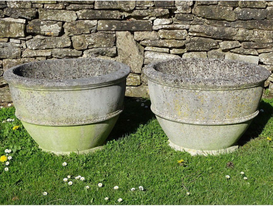 Weathered Large Planters (Pair)