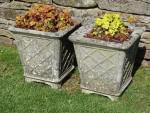 Square Lattice Planters (Pair)