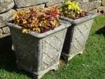 Square Lattice Planters (Pair)