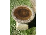 Weathered Stone Birdbath