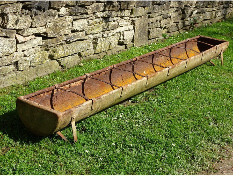 Vintage Galvanised Iron Trough