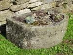 Antique Bowed Stone Trough