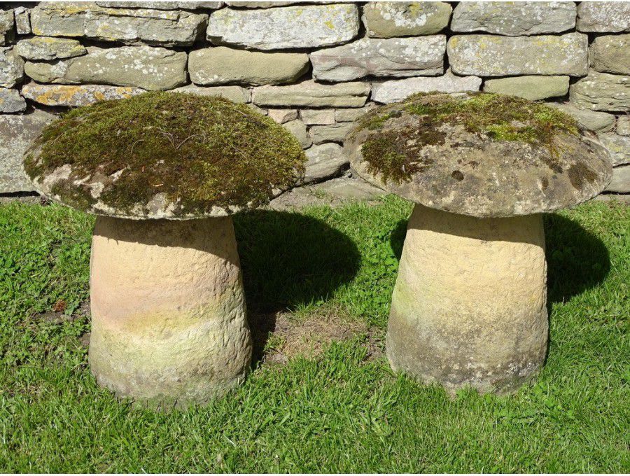 Weathered Staddlestones (Pair)