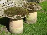 Weathered Staddlestones (Pair)