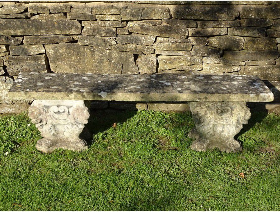 Weathered Composition Stone Seat
