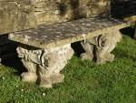 Weathered Composition Stone Seat